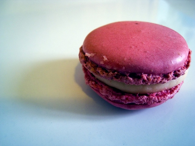 Macaron aux fraises