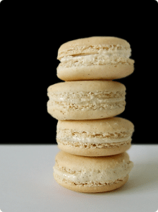 macaron à la vanille