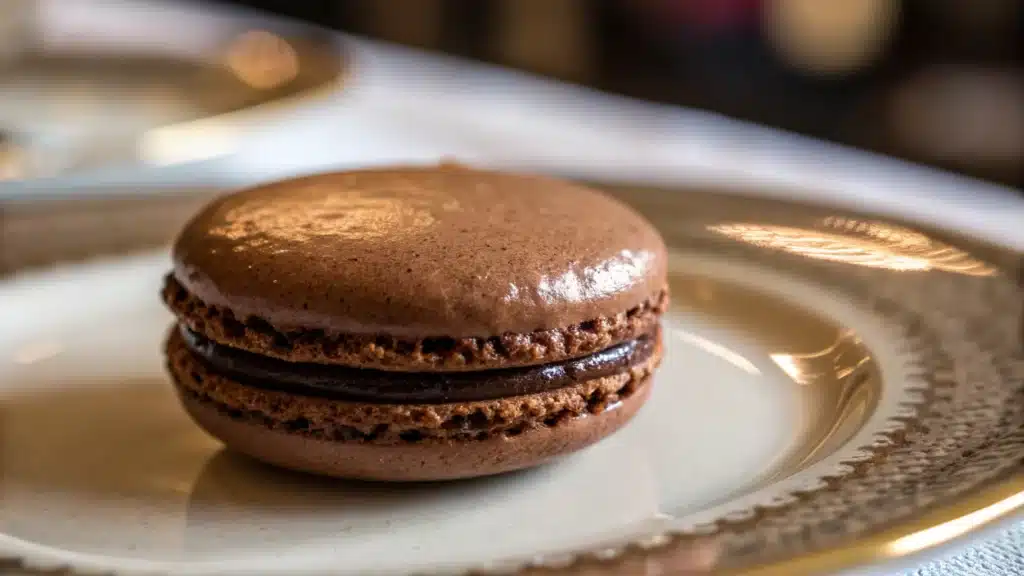 macaron au chocolat
